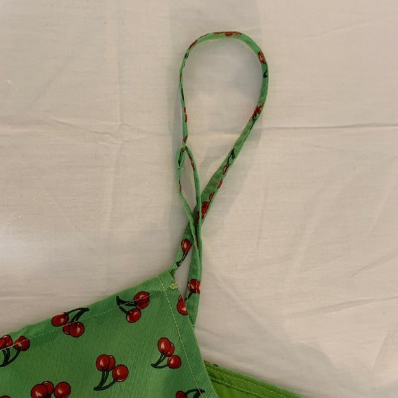 Apple Green with Cherries Sun Dress - Picture 2 of 12